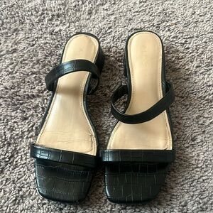 Reptile skin print sexy slip heal shoe ALDO 7 originally $70